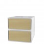 easyBox meuble de rangement 2 tiroirs grand volume horizontal
