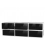 easyBox meuble TV 6 tiroirs volume horizontal