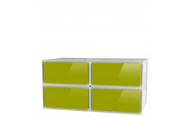 easyBox meuble de rangement 4 tiroirs grand volume horizontal